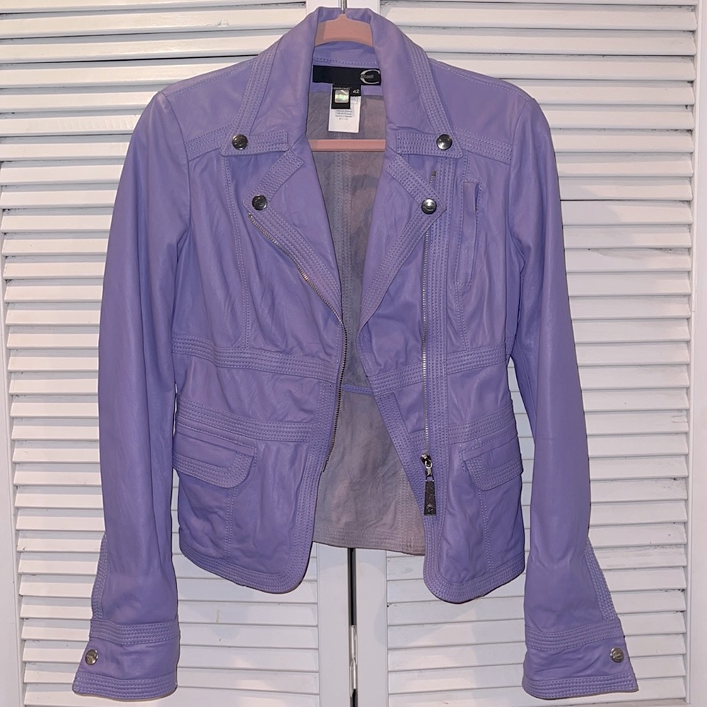 Roberto Cavalli leather jacket ☔️